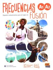 Frecuencias fusión A1 + A2 - Libro del estudiante. Autor:   Praca zbiorowa. Dadada.pl Okładka książki Frecuencias fusión A1 + A2 - Libro del estudiante