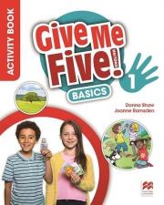 Give Me Five! 1 Basics Activity Book + kod. Autor: Donna Shaw, Joanne Ramsden. Dadada.pl Okładka książki Give Me Five! 1 Basics Activity Book + kod