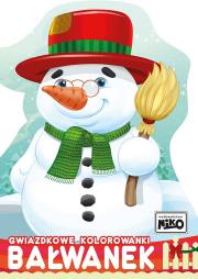 Okładka książki Gwiazdkowe kolorowanki. Bałwanek