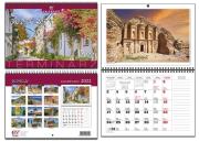 Opakowanie Kalendarz 2022 A4 terminarz 13 plansz Podróże