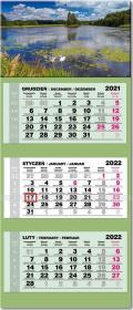 Opakowanie Kalendarz 2022 trójdzielny lux Jezioro