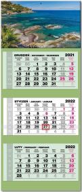 Opakowanie Kalendarz 2022 trójdzielny lux Korsyka