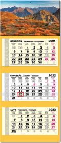 Opakowanie Kalendarz 2022 trójdzielny lux Tatry
