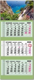 Opakowanie Kalendarz 2022 trójdzielny lux Włochy