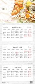 Opakowanie Kalendarz 2022 trójdzielny Smacznego