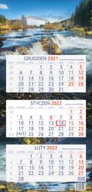 Opakowanie Kalendarz trójdzielny 2022 Górska Rzeka