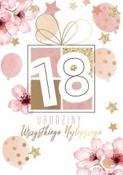 Opakowanie Karnet B6 PR-353 Urodziny 18