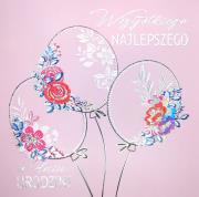 Opakowanie Karnet KW TŁ Balony glamour