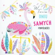 Opakowanie Karnet KW TŁ Flamingi