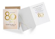 Opakowanie Karnet V-015 Urodziny 80