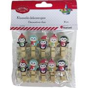 Opakowanie Klamerki drewniane pingwiny mix 10szt