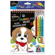 Opakowanie Kolorowanka Velvet B Kidea Pies