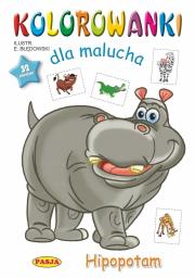 Okładka książki Kolorowanki dla malucha Hipopotam