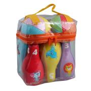 Miękkie Kręgle dla Najmłodszych, Little Bright One. Wydawca: Barbo Toys. Dadada.pl Opakowanie Miękkie Kręgle dla Najmłodszych, Little Bright One