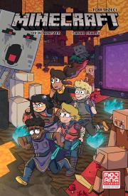 Minecraft T.3. Autor: SFE R. MONSTER, SARAH GRALEY, Anna Hikiert-Bereza. Dadada.pl Okładka książki Minecraft T.3