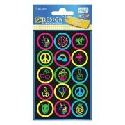 Opakowanie Naklejki foliowe NEONowe - symbole