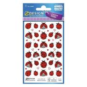 Opakowanie Naklejki papierowe wytłaczane - Biedronki