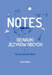 Okładka książki Notes do nauki języków obcych niebieski
