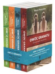 Pakiet Owoc granatu 1-4. Autor: Paszyńska Maria. Dadada.pl Okładka książki Pakiet Owoc granatu 1-4