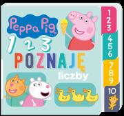 Peppa Pig. Poznaję liczby. Autor: Irena Brignull. Dadada.pl Okładka książki Peppa Pig. Poznaję liczby