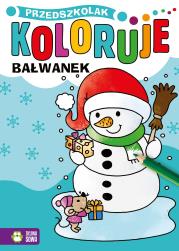 Przedszkolak koloruje. Bałwanek. Autor: Opracowanie zbiorowe. Dadada.pl Okładka książki Przedszkolak koloruje. Bałwanek