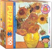 Opakowanie Puzzle 100 Smartkids Twelve Sunflowers by Van 6100-3688
