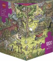 Opakowanie Puzzle 1000 Koty Simona, Zabawy w ogrodzie