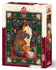 Opakowanie Puzzle 1000 Królewski kot