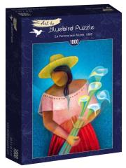 Opakowanie Puzzle 1000 Toffoli, Kobieta sprzedająca kwiaty
