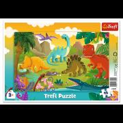 Puzzle 15 Ramkowe Dinozaury 31359. Wydawca: Trefl PAP. Dadada.pl Opakowanie Puzzle 15 Ramkowe Dinozaury 31359