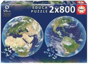 Opakowanie Puzzle 2x800 Planeta Ziemia (okrągłe) G3