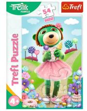 Opakowanie Puzzle 54 mini Wesoły świat Treflików 1 TREFL