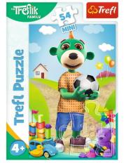 Opakowanie Puzzle 54 mini Wesoły świat Treflików 2 TREFL