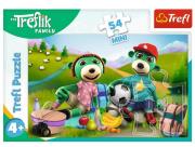 Opakowanie Puzzle 54 mini Wesoły świat Treflików 4 TREFL