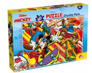 Puzzle dwustronne Plus 60 Myszka Miki. Wydawca: Lisciani. Dadada.pl Opakowanie Puzzle dwustronne Plus 60 Myszka Miki