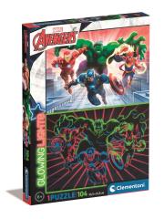Opakowanie Puzzle Glowing 104 Avengers 27554