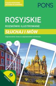 Rozmówki ilustrowane. Słuchaj i mów - rosyjski. Autor: Holger von Rauch. Dadada.pl Okładka książki Rozmówki ilustrowane. Słuchaj i mów - rosyjski
