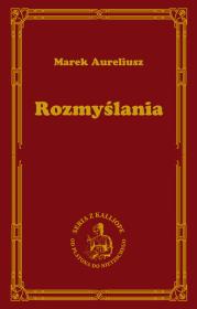 Rozmyślania. Autor: Marek Aureliusz. Dadada.pl Okładka książki Rozmyślania