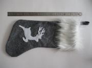 Opakowanie Skarpeta filcowa z futrem. Szara