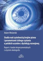 Okładka książki Studia nad czytelnością krojów pisma..