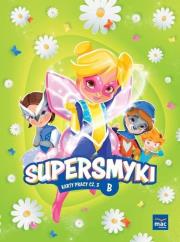 Supersmyki. Poziom B. Karty pracy cz.3 MAC. Autor: Monika Sobkowiak. Dadada.pl Okładka książki Supersmyki. Poziom B. Karty pracy cz.3 MAC