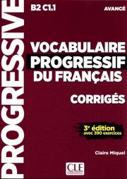 Vocabulaire Progressif du Francais Avance klucz Poziom B2-C1.1. Autor: Miquel Claire. Dadada.pl Okładka książki Vocabulaire Progressif du Francais Avance klucz Poziom B2-C1.1
