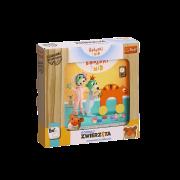 Opakowanie Zabawka drewniana Książeczka Bobaski i Miś Poznaj zwierzęta 61498