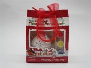 Opakowanie Zestaw kreatywny bombka do malowania farbami, wzór renifer i choinka