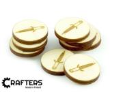 Opakowanie Znaczniki drewniane okgrągłe miecz 22x3mm 10szt