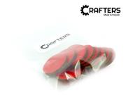 Opakowanie Znaczniki drewniane okrągłe czerwone 22x3mm 10szt