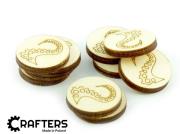 Opakowanie Znaczniki drewniane okrągłe macka 22x3mm 10szt