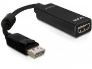 Adapter DELOCK 61849 (DisplayPort M - HDMI F; 0,20m; kolor czarny). Wydawca: Delock. Dadada.pl Opakowanie Adapter DELOCK 61849 (DisplayPort M - HDMI F; 0,20m; kolor czarny)