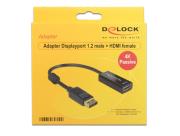 Adapter DELOCK 62609 (DisplayPort M - HDMI F; kolor czarny). Wydawca: Delock. Dadada.pl Opakowanie Adapter DELOCK 62609 (DisplayPort M - HDMI F; kolor czarny)