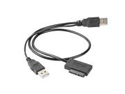 Adapter GEMBIRD A-USATA-01 (USB M - SATA M; 0,50m; kolor czarny). Wydawca: Gembird. Dadada.pl Opakowanie Adapter GEMBIRD A-USATA-01 (USB M - SATA M; 0,50m; kolor czarny)